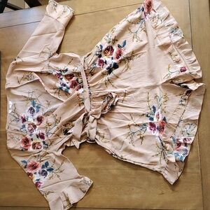 Women's Floral short jumpsuit